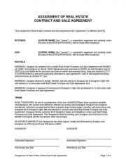 Assignment20of20real20estate20contract20and20sale20agreement 1