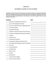 Checklist Documents20to20bring20to20your20attorney 1