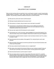 Checklist Evaluation20to20buy20a20business 1