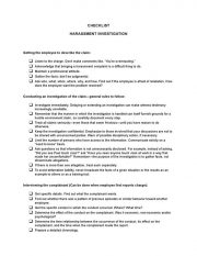 Checklist Harassement20investigation 1