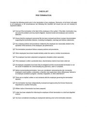 Checklist Pretermination 1