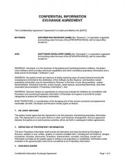 Confidential20information20exchange20agreement 1