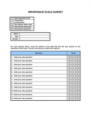 Importance20scale20survey 1