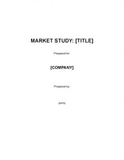 Market20study20outline 1