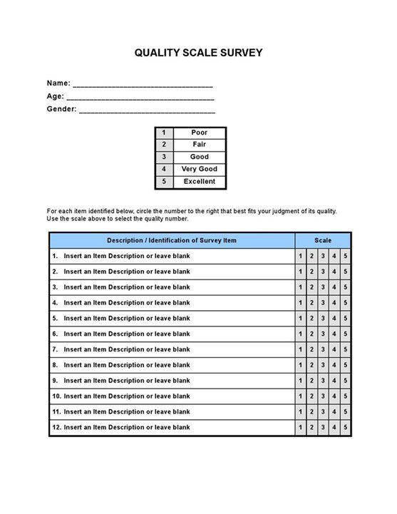 Quality20scale20survey 1