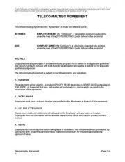 Telecommuting20agreement 1